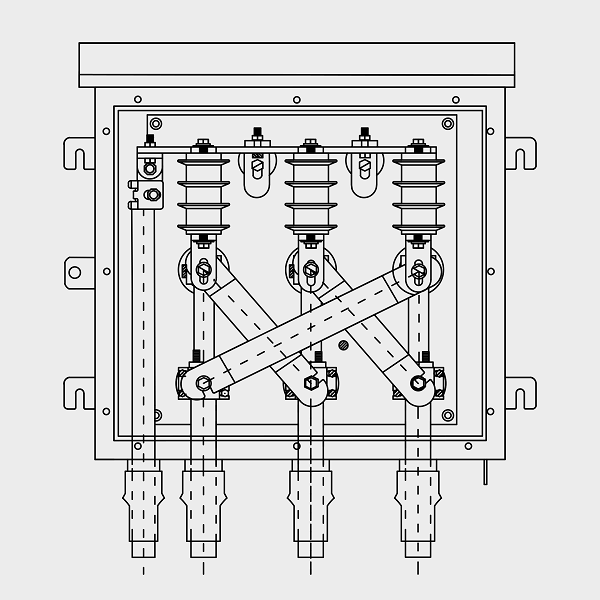 Three Phase Cross Bonding Link Box with SVL for Single Cable electrical link box plan